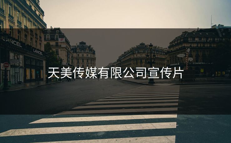 天美传媒有限公司宣传片